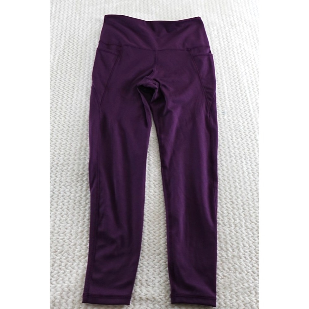 Danskin Ladies' High Rise Brushed Legging, Purple, Size: M